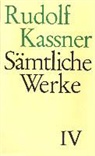 Rudolf Kassner, Klaus E Bohnenkamp, E Bohnenkamp, Erns Zinn, Ernst Zinn - Sämtliche Werke