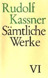 Rudolf Kassner, Klaus E Bohnenkamp, E Bohnenkamp, Erns Zinn, Ernst Zinn - Sämtliche Werke