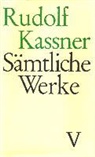 Rudolf Kassner, Klaus E Bohnenkamp, E Bohnenkamp, Erns Zinn, Ernst Zinn - Sämtliche Werke