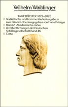 Wilhelm Waiblinger, Dt. Schillergesellschaft, D Schillergesellschaft - Tagebücher, 1821-1826, 2 Bde. - Bd.2: Akademische Jahre