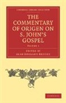 Origen, Alan England Brooke - Commentary of Origen on S. John''s Gospel