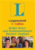 Langenscheidt Collins Großes Schul- und Studienwörterbuch Deutsch-Englisch