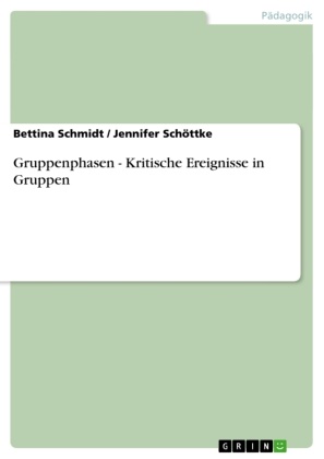 Bettin Schmidt, Bettina Schmidt, Jennifer Schöttke - Gruppenphasen - Kritische Ereignisse in Gruppen