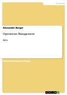 Alexander Berger - Operations Management