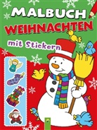 Jutta Langer, Christian Ortega - Malbuch Weihnachten mit Stickern