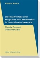 Matthias Britsch - Dreiecksachverhalte unter Bezugnahme einer Betriebsstätte im Internationalen Steuerrecht