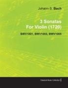 Johann Sebastian Bach - 3 Sonatas by Johann Sebastian Bach for Violin (1720) Bwv1001, Bwv1003, Bwv1005