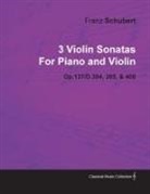 Franz Schubert - 3 Violin Sonatas by Franz Schubert for Piano and Violin Op.137/D.384, 385, & 408