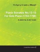 Wolfgang Amadeus Mozart - Piano Sonatas No.13-15 by Wolfgang Amadeus Mozart for Solo Piano (1783-1788) K.333/315c K.457 K.533