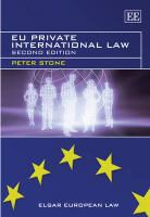 Peter Stone - Eu Private International Law