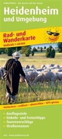 PublicPress Rad- und Wanderkarten: PublicPress Rad- und Wanderkarte Heidenheim und Umgebung