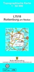 Landesamt für Geoinformation und Landentwicklung B, Landesam für Geoinformation und Landentwi - Topographische Karten Baden-Württemberg: Topographische Karte Baden-Württemberg Rottenburg am Neckar