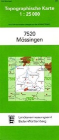 Topographische Karten Baden-Württemberg: Topographische Karte Baden-Württemberg Mössingen