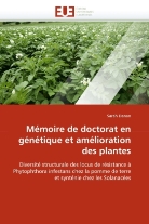 Sarah Danan, Danan-S - Memoire de doctorat en genetique