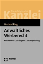 Gerhard Ring - Anwaltliches Werberecht