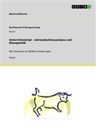 Manfred Wünsche - Unterrichtsskript - Jahresabschlussanalyse und Bilanzpolitik