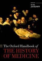Mark Jackson, undergraduate Historians, Mark Jackson - The Oxford Handbook of the History of Medicine