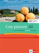 Bruzzon, Bruzzone, Merklinghaus u a, Zorza, Zorzan - Con piacere A2: Lehr- und Arbeitsbuch und Audios