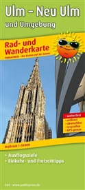 PublicPress Rad- und Wanderkarten: PublicPress Rad- und Wanderkarte Ulm, Neu-Ulm und Umgebung
