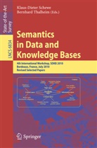 Klaus-Diete Schewe, Klaus-Dieter Schewe, Thalheim, Thalheim, Bernhard Thalheim - Semantics in Data and Knowledge Bases
