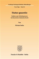Miriam Indra - Status quaestio.