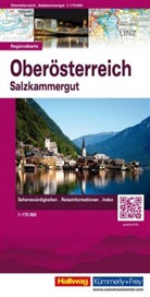 Hallwag Kümmerly+Frey AG - Hallwag Straßenkarten: Oberösterreich Regionalkarte1:175 000