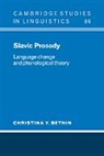 Christina Y. Bethin, Christina Y. (State University of New York Bethin, Bethin Christina Y., S. R. Anderson, J. Bresnan - Slavic Prosody