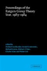 Michael Aschbacher, Michael Gorenstein Aschbacher, Michael Aschbacher, Daniel Gorenstein, Richard Lyons - Proceedings of the Rutgers Group Theory Year, 1983-1984