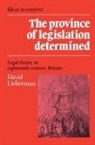 David Lieberman, Quentin Skinner, James Tully - Province of Legislation Determined