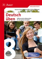Eule, Veren Euler, Verena Euler, Reu, Andrea Reul, Andreas Reul... - Deutsch üben Klasse 8, m. 1 CD-ROM