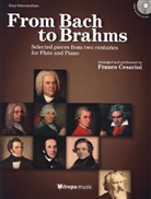 Johann Sebastian Bach, Franco Cesarini - From Bach to Brahms, für Querflöte und Klavier, m. Audio-CD