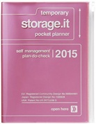 MARK'S Taschenkalender A5 vertikal, Storage.it, Metallic pink 2015