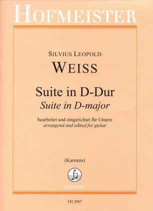 Silvius L. Weiss, Silvius Leopold Weiss, Thomas Karstens - Suite in D-Dur, für Gitarre - Schwierigkeitsgrad: 4