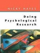 Hayes, Nick Hayes, Nicky Hayes - Doing Psychological Research
