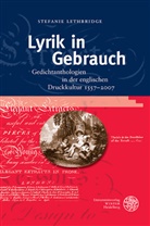 Stefanie Lethbridge - Lyrik in Gebrauch