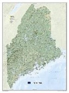 National Geographic Maps, National Geographic Maps - Reference - National Geographic Maine Wall Map - Laminated (30.25 X 40.5 In)