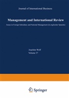 Joachi Wolf, Joachim Wolf - mir, Management International Review, Special Issue - 1: International Human Resource and Cross Cultural Management