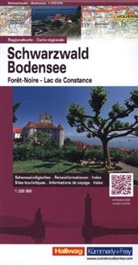 Hallwag Straßenkarten: Schwarzwald - Bodensee 1:200 000 -ancienne édition-