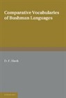 D. F. Bleek, Bleek D. F. - Comparative Vocabularies of Bushman Languages