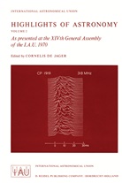 de Jager, C de Jager, C. De Jager, C. Jager, Cornelis de Jager - Highlights of Astronomy