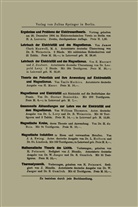 Gustav Holzmüller - Die neueren Wandlungen der elektrischen Theorien
