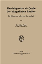 Oskar Pisko - Handelsgesetze als Quelle des bürgerlichen Rechtes