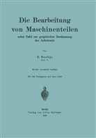 E Hoeltje, E. Hoeltje - Die Bearbeitung von Maschinenteilen