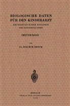 J. Becker, Joachi Brock, Joachim Brock, K. Klinke, Knauer, H Knauer... - Biologische Daten für den Kinderarzt