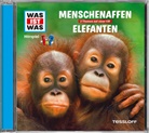 Kurt Haderer, Günther Illi, Crock Krumbiegel - WAS IST WAS Hörspiel: Menschenaffen / Elefanten, Audio-CD (Hörbuch)