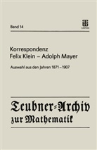 Feli Klein, Felix Klein, Adolf Mayer, Adolph Mayer, E Rowe, E Rowe... - Korrespondenz Felix Klein - Adolph Mayer