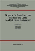 H Rutishauser, H. Rutishauser, Heinz Rutishauser, Walter Gander, Luciano Molinari, Hana Svecová - Numerische Prozeduren