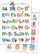 Fragenbär-Lernposter: Mein erstes ABC der Tiere + Zahlen und Mengen von 1 bis 20, 2 Poster