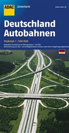 ADAC Karte: ADAC Karte Deutschland Autobahnen. German motorways