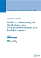 Johannes Schubert - Modell zur Bestimmung des Wertbeitrages von Produktionstechnologien zumProduktionssystem